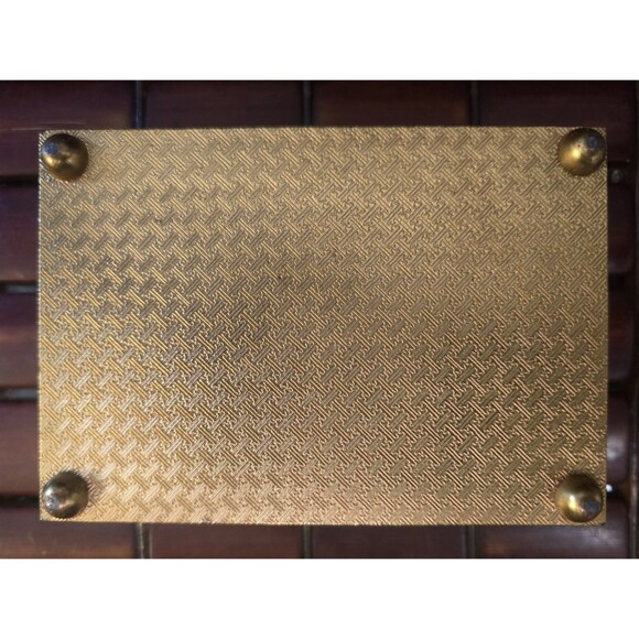 Antique Repousse Ornate Bronze Box Classical Posidon Hippocampus Triton Design - Picture 8 of 8